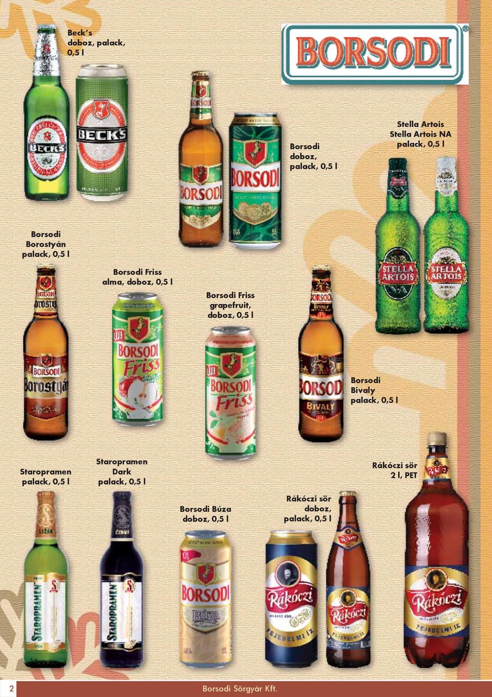 grapefruit, doboz, Borsodi Bivaly palack, Staropramen palack, Staropramen Dark