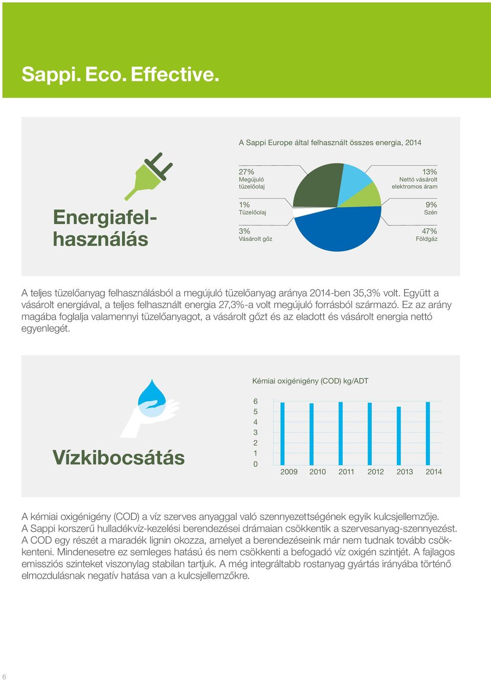 Ez az arány magába foglalja valamennyi tüzelőanyagot, a vásárolt gőzt és az eladott és vásárolt energia nettó egyenlegét.