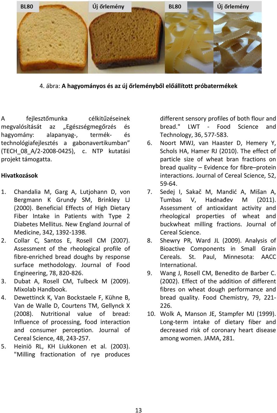 Beneficial Effects of High Dietary Fiber Intake in Patients with Type 2 Diabetes Mellitus. New England Journal of Medicine, 342, 1392-1398. 2. Collar C, Santos E, Rosell CM (2007).