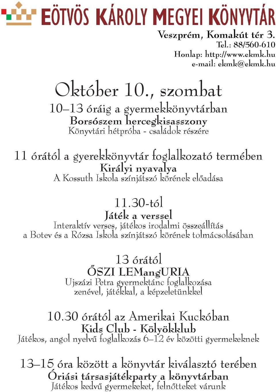 Iskola színjátszó körének előadása 11.