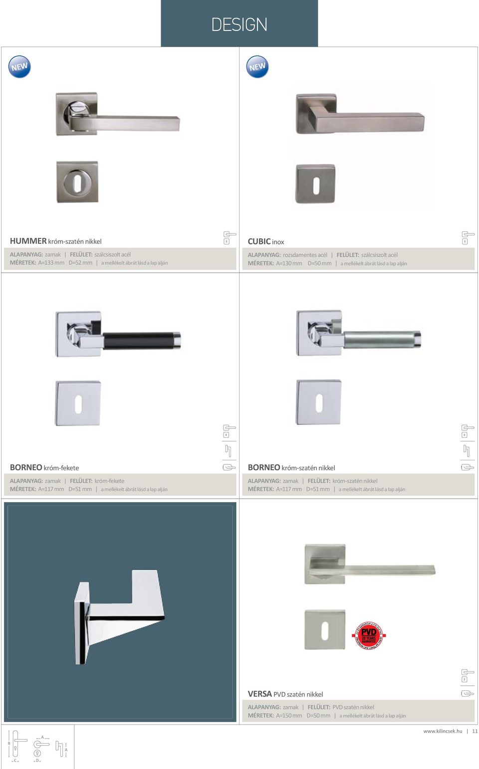 Méretek: =117 mm =51 mm a mellékelt ábrát lásd a lap alján orneo króm-szatén nikkel lapanyag: zamak Felület: króm-szatén nikkel Méretek: =117 mm =51 mm a