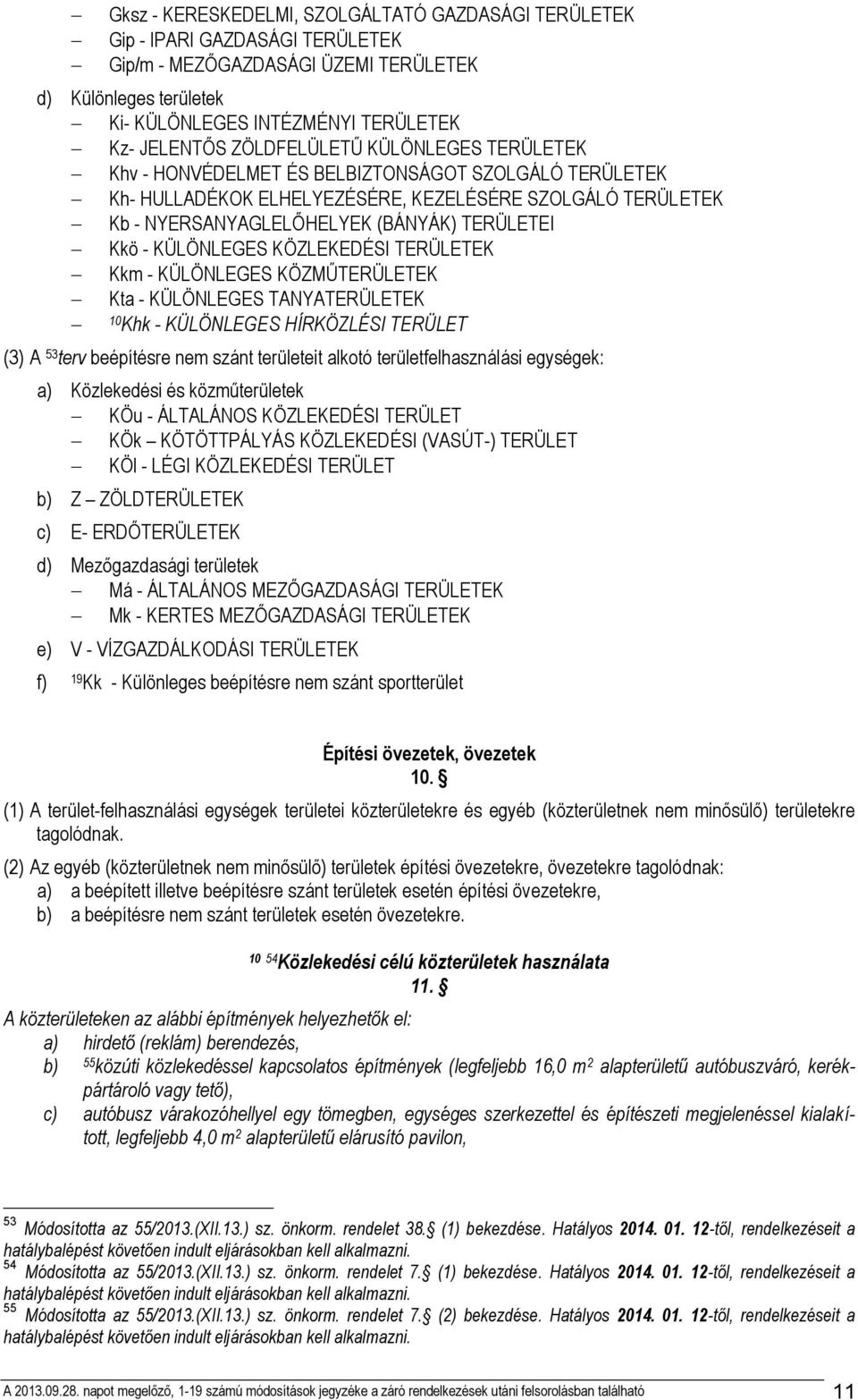 KÜLÖNLEGES KÖZLEKEDÉSI TERÜLETEK Kkm - KÜLÖNLEGES KÖZMŰTERÜLETEK Kta - KÜLÖNLEGES TANYATERÜLETEK 10 Khk - KÜLÖNLEGES HÍRKÖZLÉSI TERÜLET (3) A 3 terv beépítésre nem szánt területeit alkotó