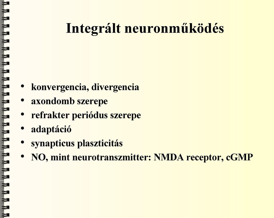 periódus szerepe adaptáció synapticus