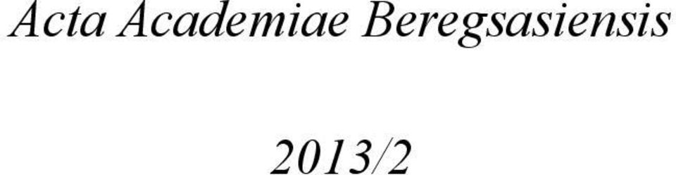 Beregsasiensis 2013/2