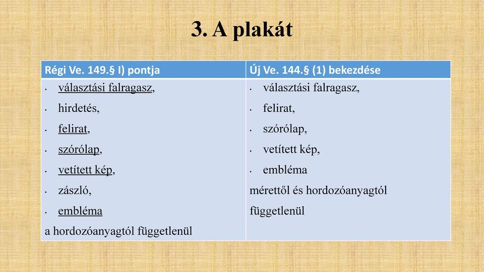 vetített kép, zászló, embléma Új Ve. 144.