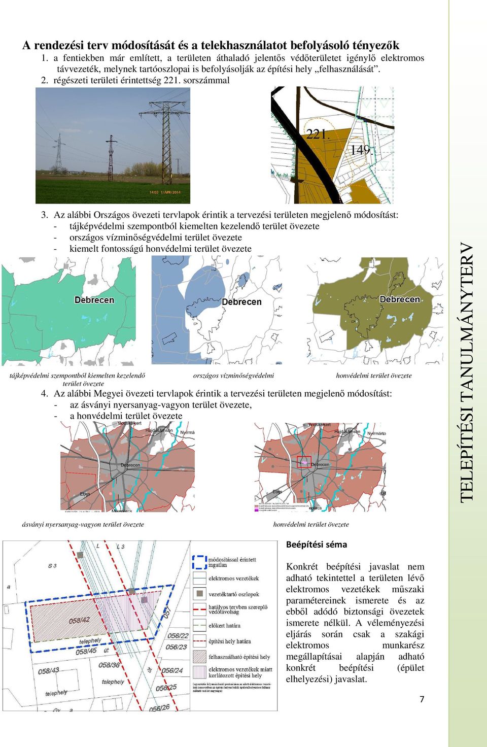 régészeti területi érintettség 221. sorszámmal 3.