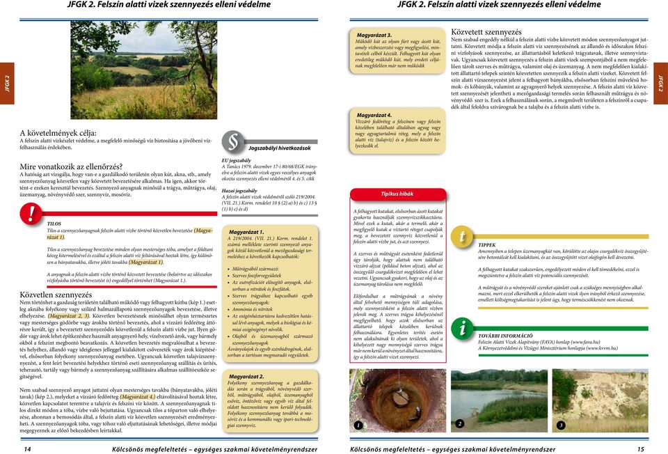 Jogszabályi hivatkozások Magyarázat 3. Működő kút az olyan fúrt vagy ásott kút, amely vízbeszerzési vagy megfigyelési, mintavételi célból készült.