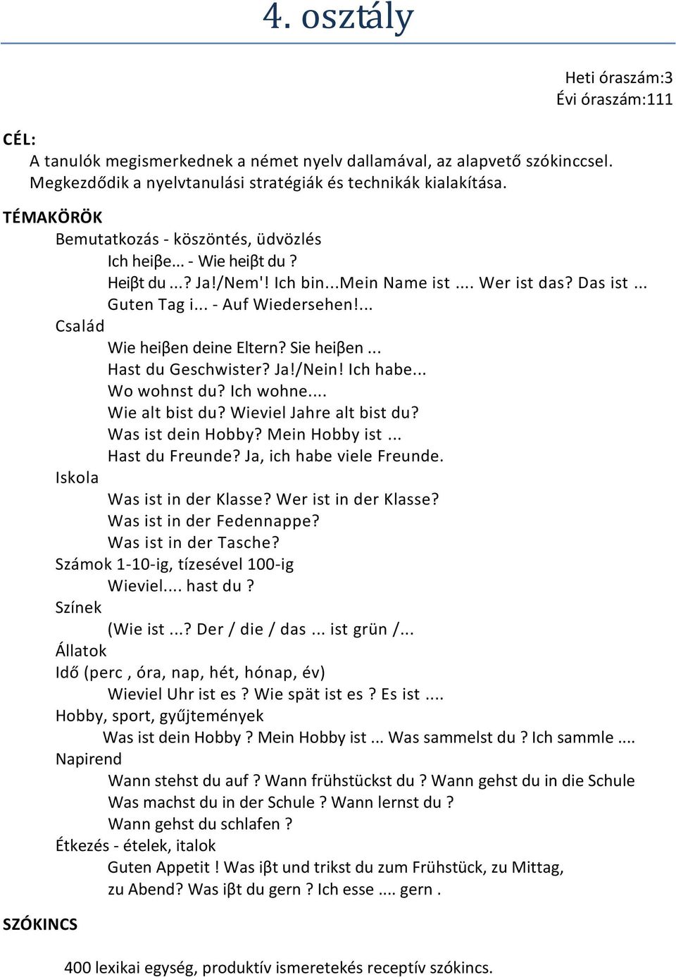 ... Család Wie heiβen deine Eltern? Sie heiβen... Hast du Geschwister? Ja!/Nein! Ich habe... Wo wohnst du? Ich wohne... Wie alt bist du? Wieviel Jahre alt bist du? Was ist dein Hobby? Mein Hobby ist.