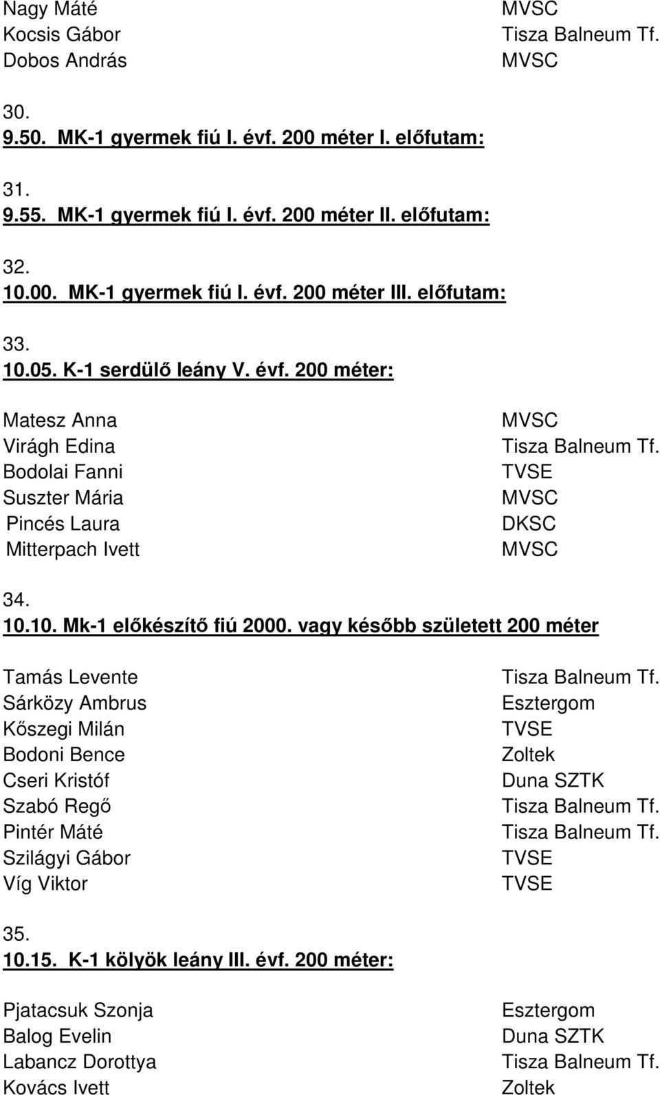 10.10. Mk-1 elıkészítı fiú 2000.