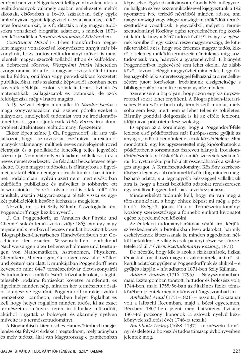 Természettudományi Közlönyben.