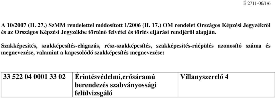 rendjéről alapján.