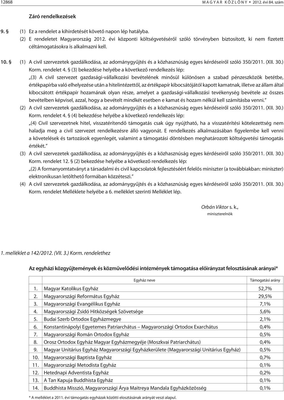 (1) A civil szervezetek gazdálkodása, az adománygyûjtés és a közhasznúság egyes kérdéseirõl szóló 350/2011. (XII. 30.) Korm. rendelet 4.