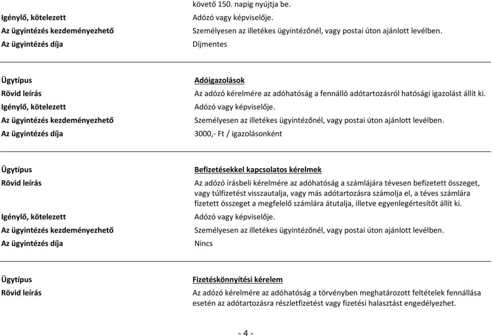 túlfizetést visszautalja, vagy más adótartozásra számolja el, a téves számlára fizetett összeget a megfelelő számlára átutalja, illetve egyenlegértesítőt állít