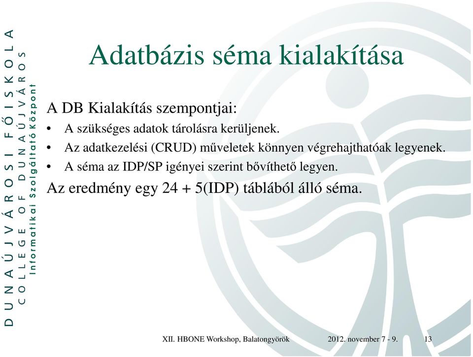 Az adatkezelési (CRUD) műveletek könnyen végrehajthatóak legyenek.
