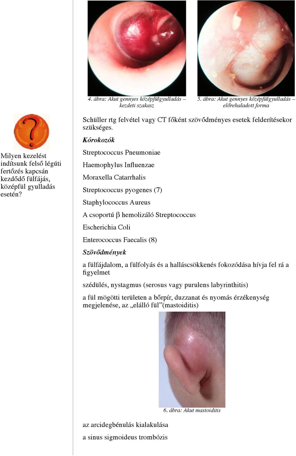 Schüller rtg felvétel vagy CT főként szövődményes esetek felderítésekor szükséges.