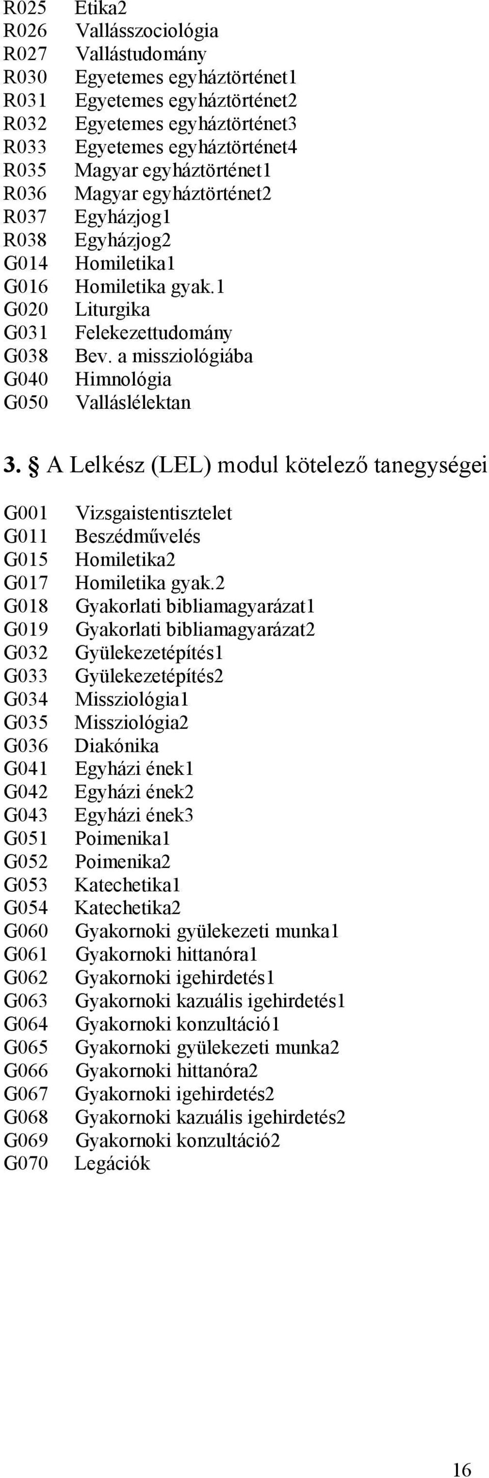 a missziológiába Himnológia Valláslélektan 3.