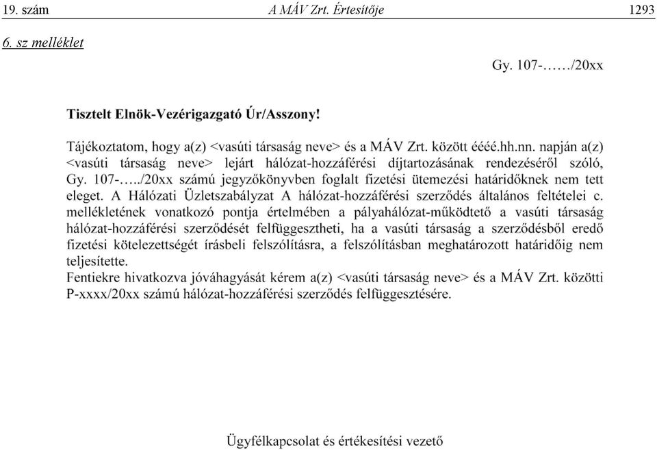 Értesítője