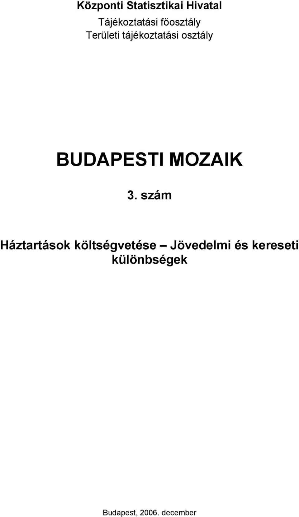 BUDAPESTI MOZAIK 3.