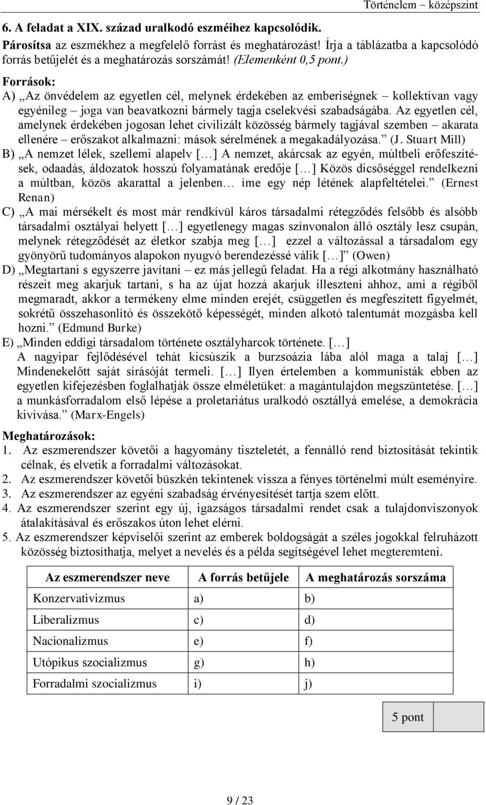 Az egyetlen cél, amelynek érdekében jogosan lehet civilizált közösség bármely tagjával szemben akarata ellenére erőszakot alkalmazni: mások sérelmének a megakadályozása. (J.