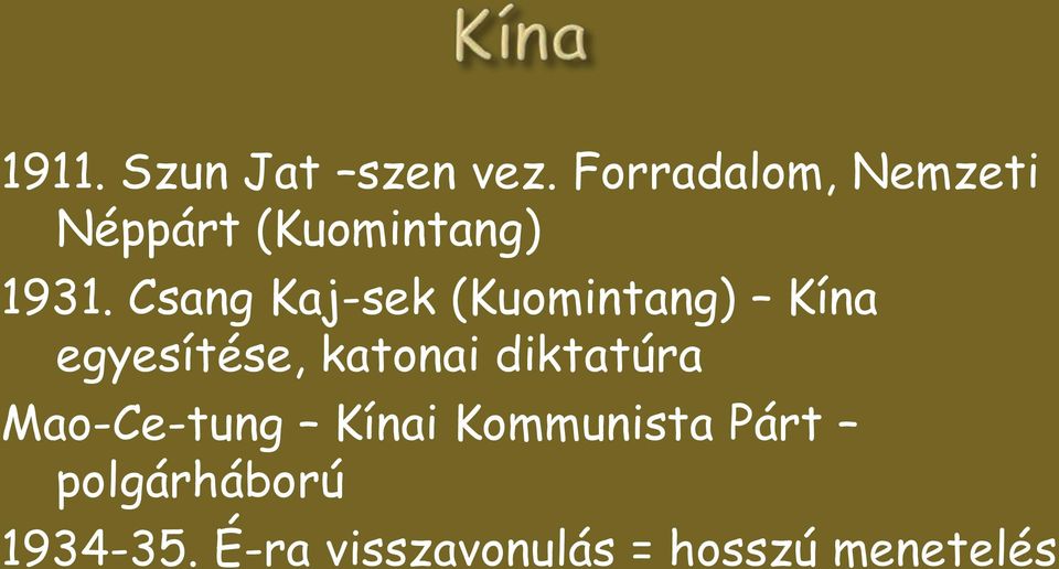 Csang Kaj-sek (Kuomintang) Kína egyesítése, katonai