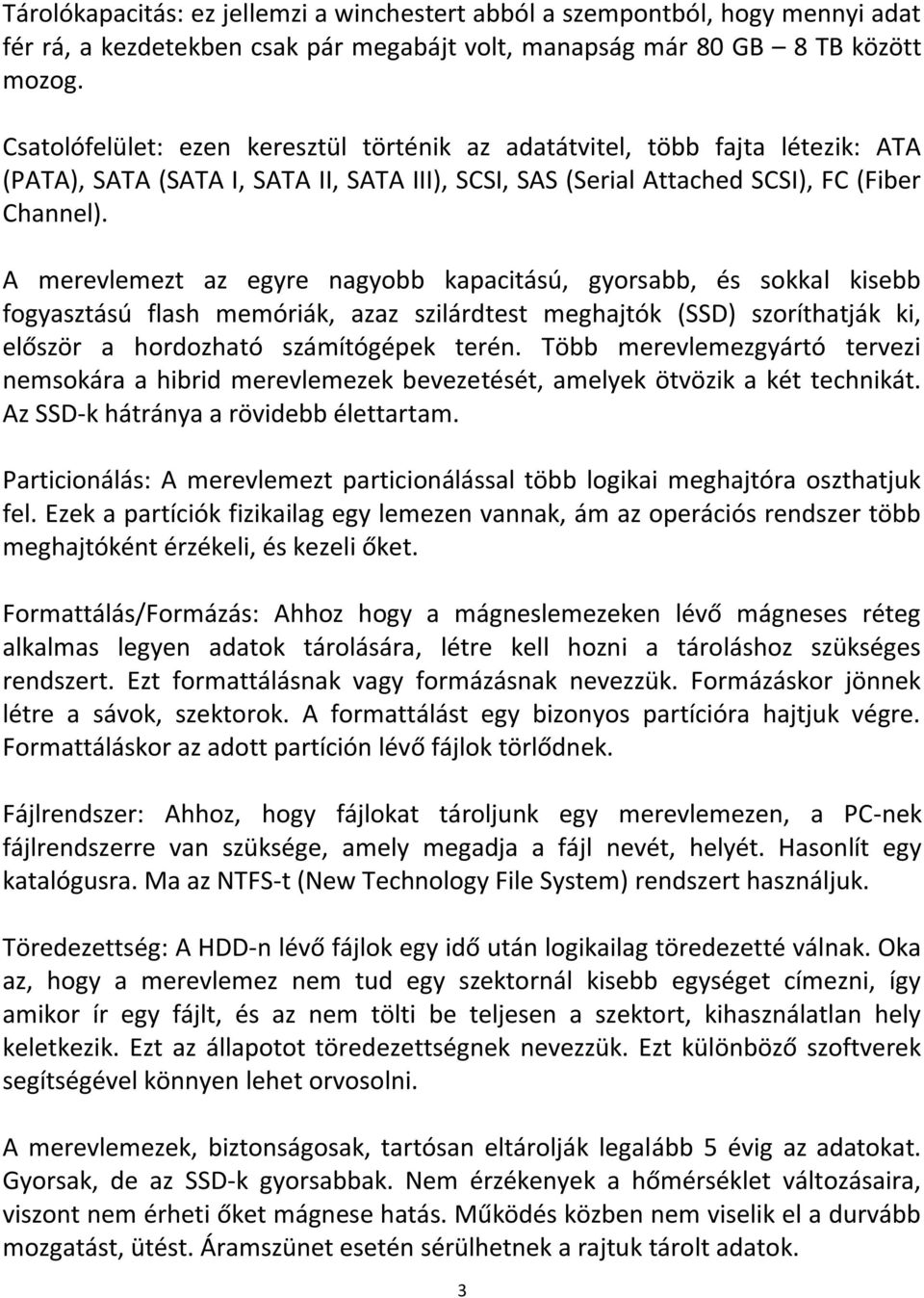 Háttértárak. Merevlemez (winchester) = HDD = hard disc drive = merevlemezes  meghajtó - PDF Free Download