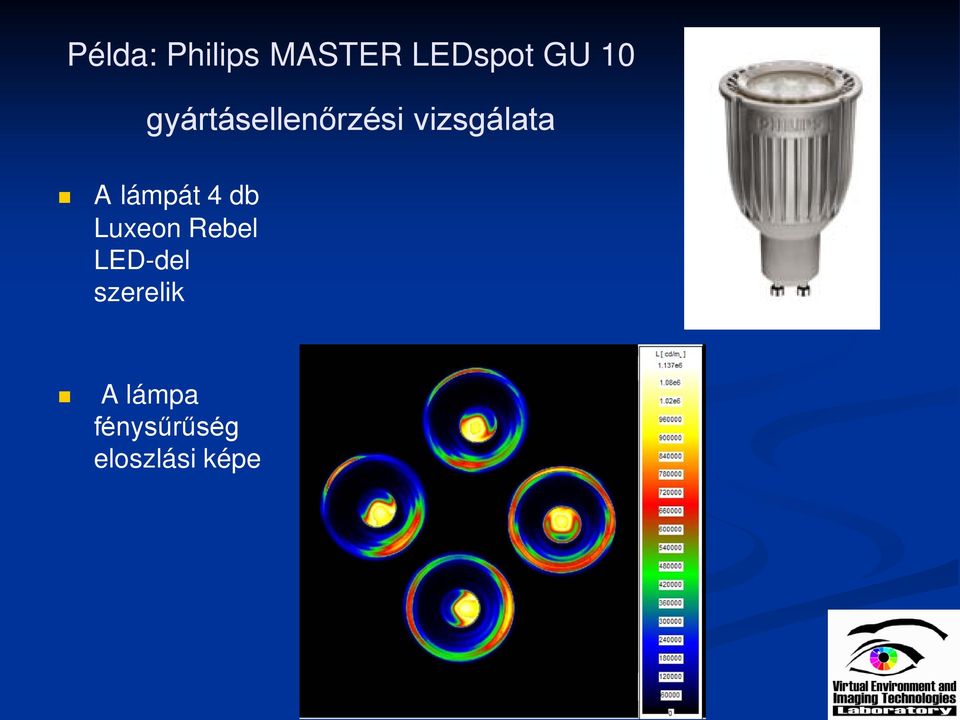 lámpát 4 db Luxeon Rebel LED-del