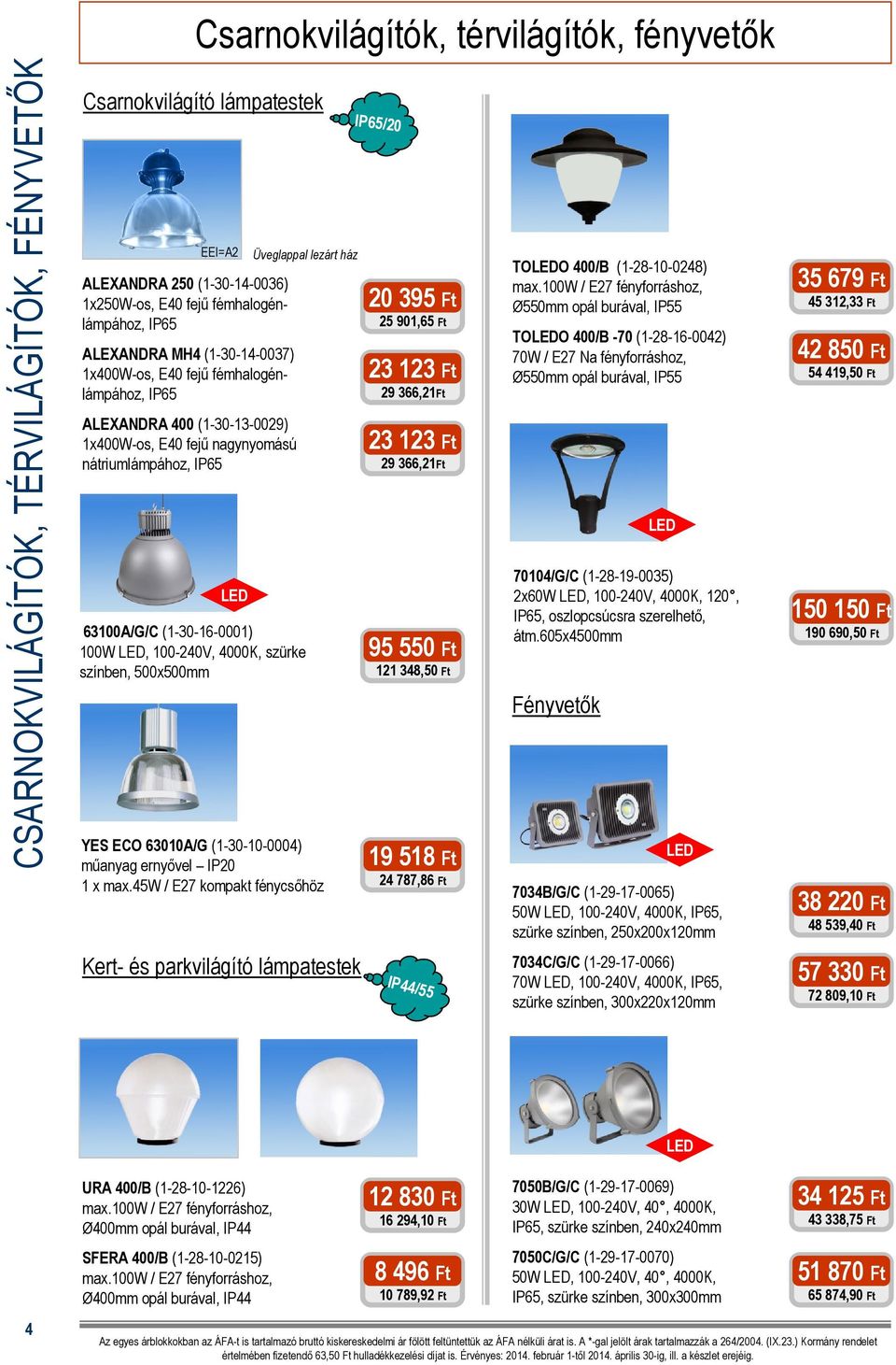 100-240V, 4000K, szürke színben, 500x500mm YES ECO 63010A/G (1-30-10-0004) műanyag ernyővel IP20 1 x max.