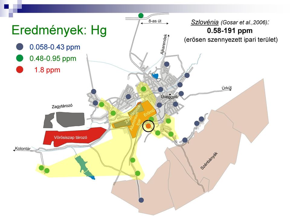 8 ppm Szlovénia (Gosar et al.