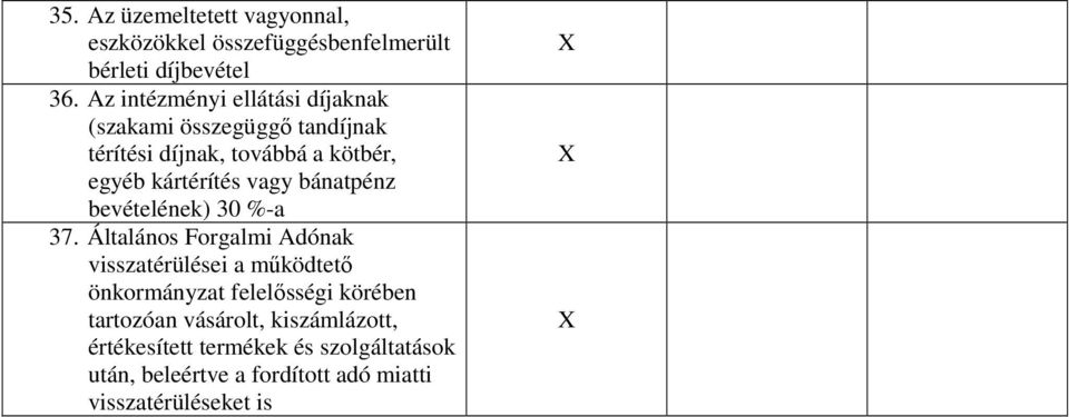 vagy bánatpénz bevételének) 30 %-a 37.
