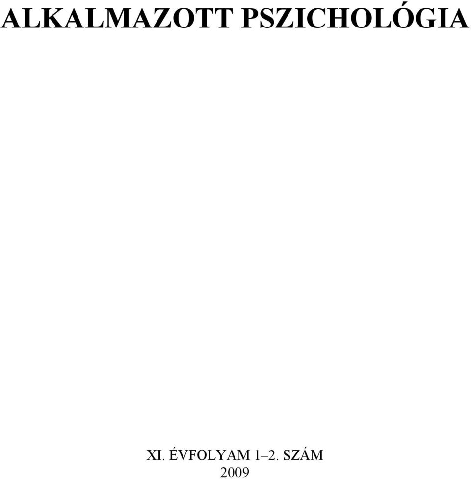 SZÁM (2004) 1 ALKALMAZOTT
