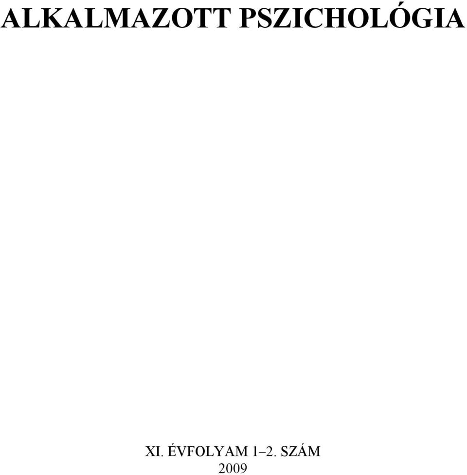 SZÁM (2004) 1 ALKALMAZOTT