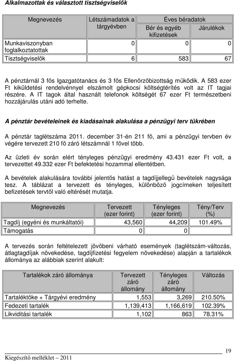 A IT tagok által használt telefonok költségét 67 ezer Ft természetbeni hozzájárulás utáni adó terhelte.