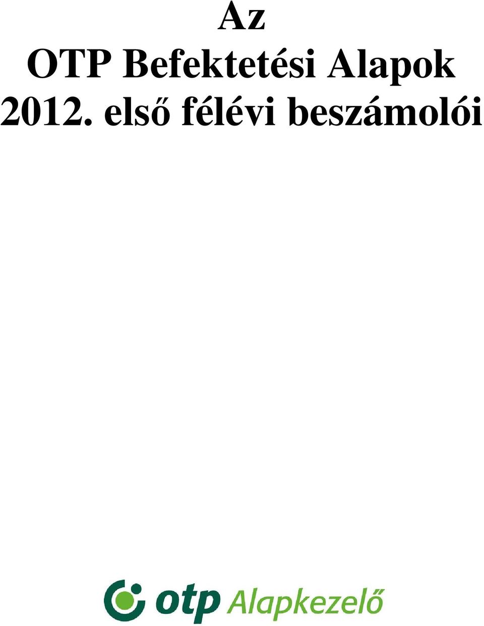 Alapok 2012.
