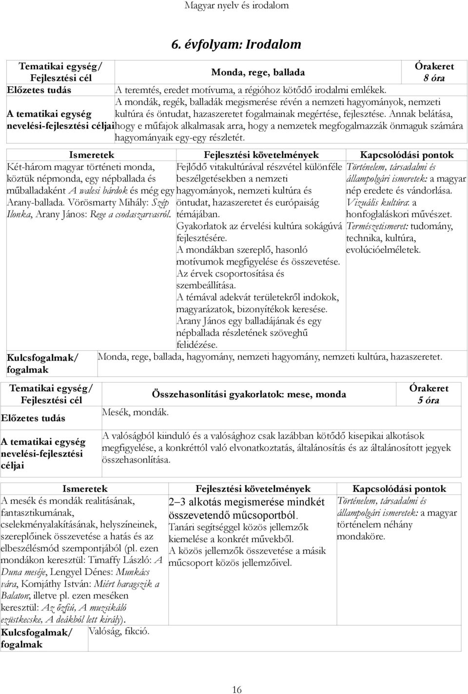 Annak belátása, hogy e műfajok alkalmasak arra, hogy a nemzetek megfogalmazzák önmaguk számára hagyományaik egy-egy részletét.