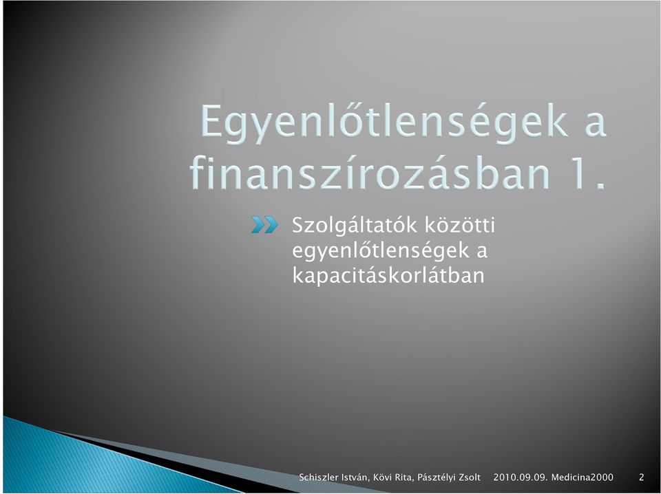 kapacitáskorlátban Schiszler