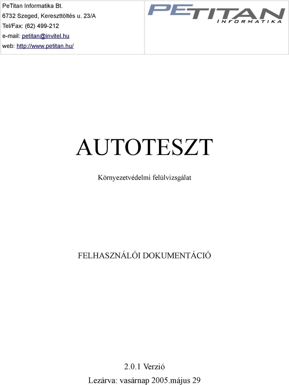 hu web: http://www.petitan.
