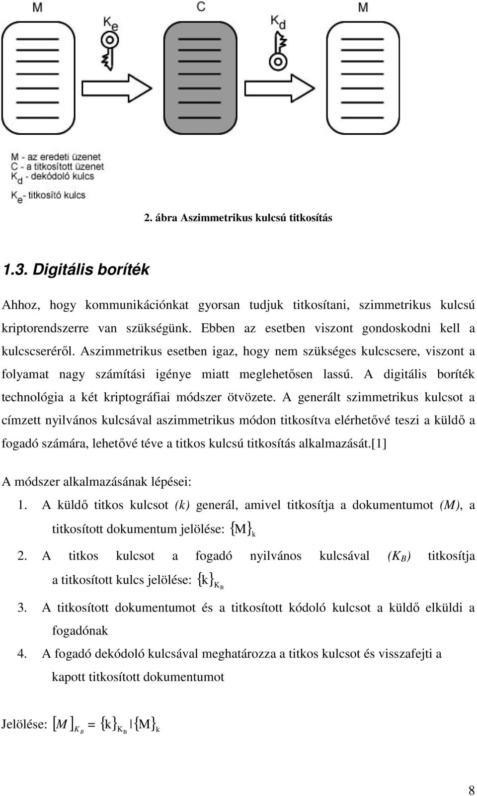 A digitális boríték technológia a két kriptográfiai módszer ötvözete.