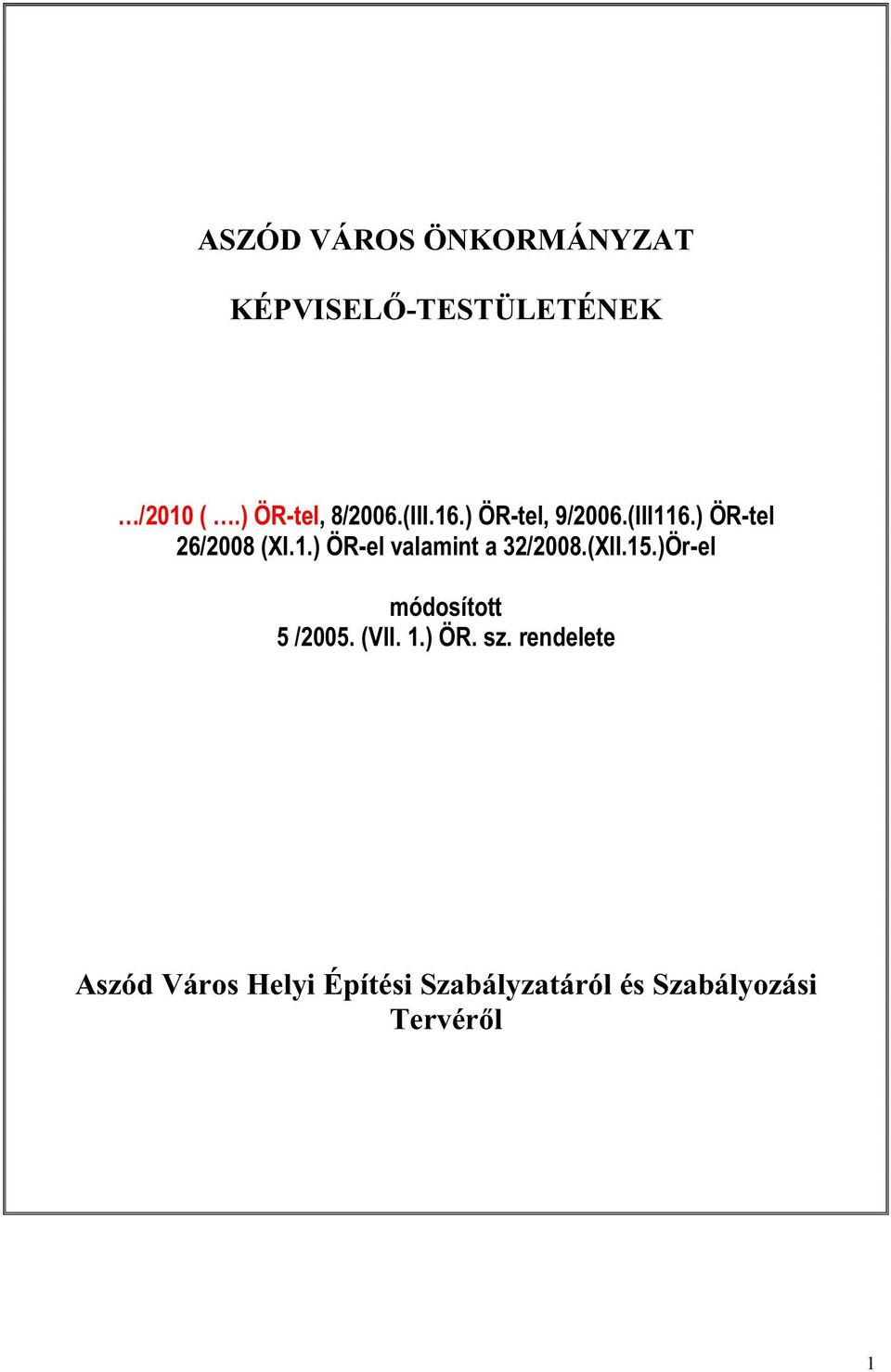 Város Helyi Építési