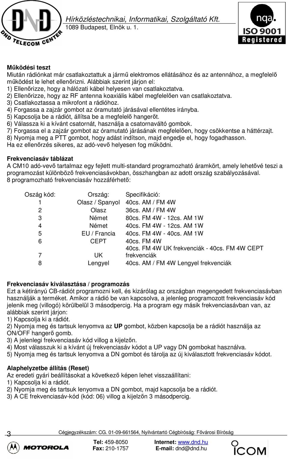 3) Csatlakoztassa a mikrofont a rádióhoz. 4) Forgassa a zajzár gombot az óramutató járásával ellentétes irányba. 5) Kapcsolja be a rádiót, állítsa be a megfelelő hangerőt.