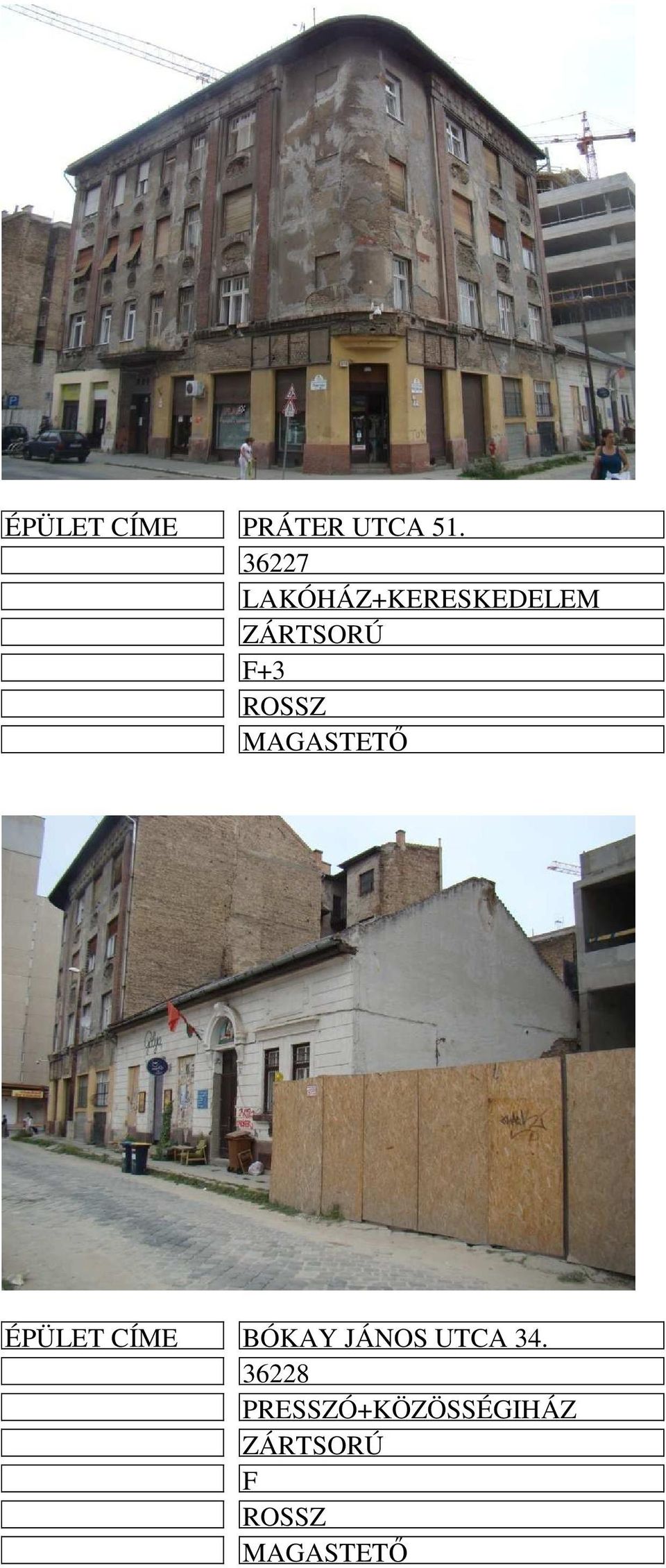 ROSSZ MAGASTETŐ ÉPÜLET CÍME BÓKAY JÁNOS