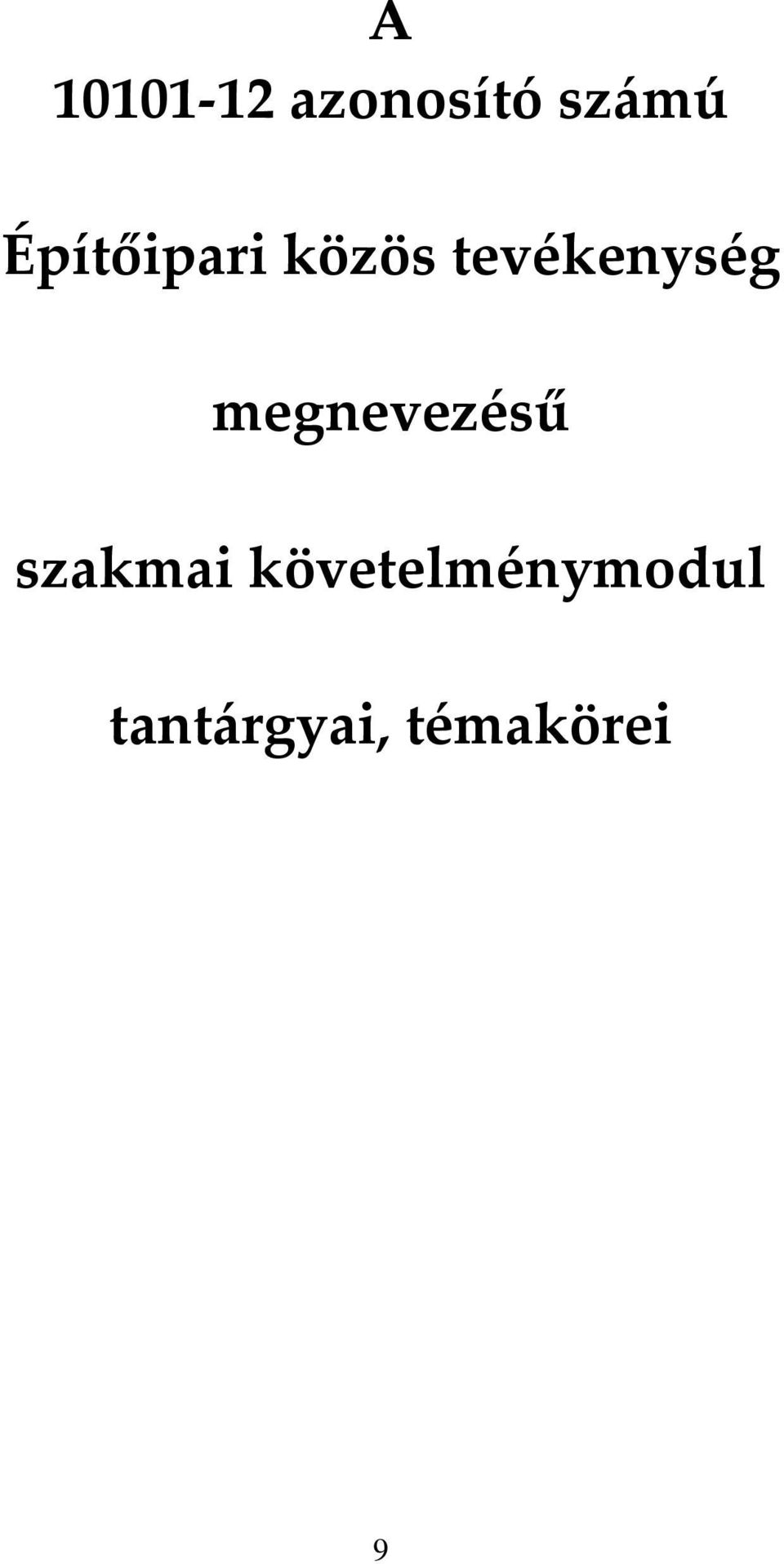 megnevezésű szakmai