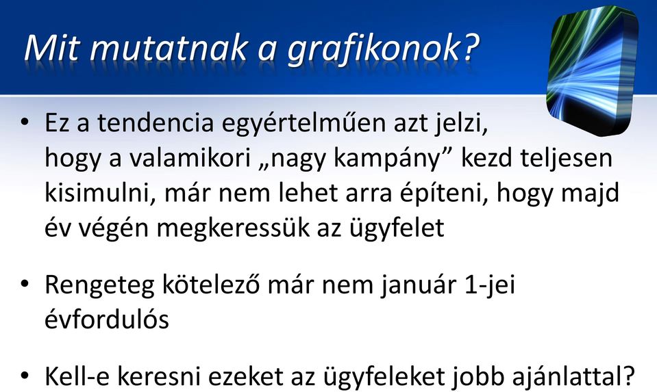 kezd teljesen kisimulni, már nem lehet arra építeni, hogy majd év végén