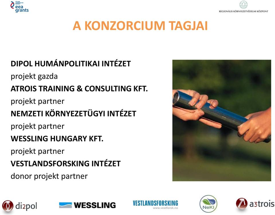 projekt partner NEMZETI KÖRNYEZETÜGYI INTÉZET projekt