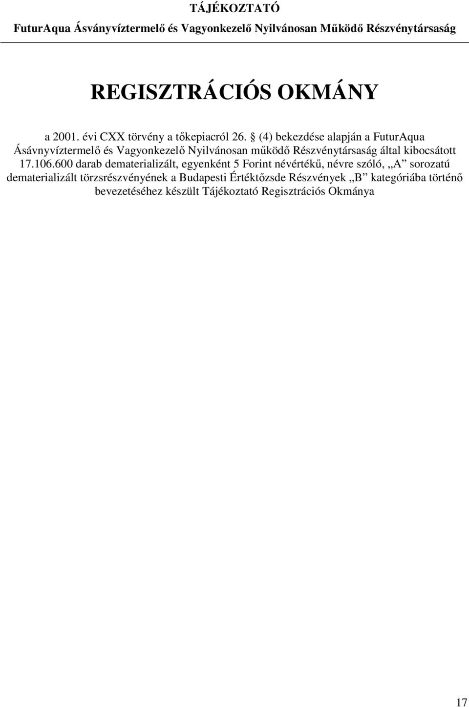 által kibocsátott 17.106.