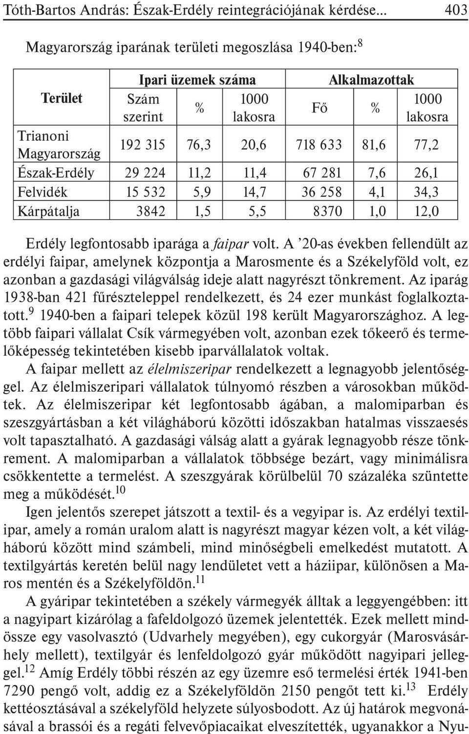 legfontosabb iparága a faipar volt.