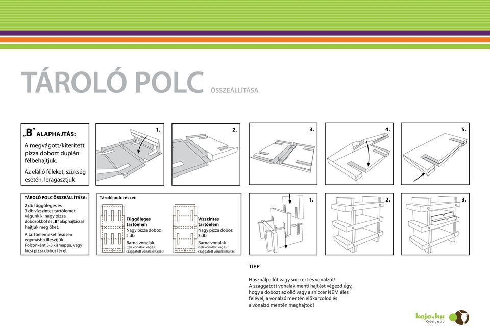 Készíts az itt látható útmutató alapján a pizzadobozokból - PDF Ingyenes  letöltés
