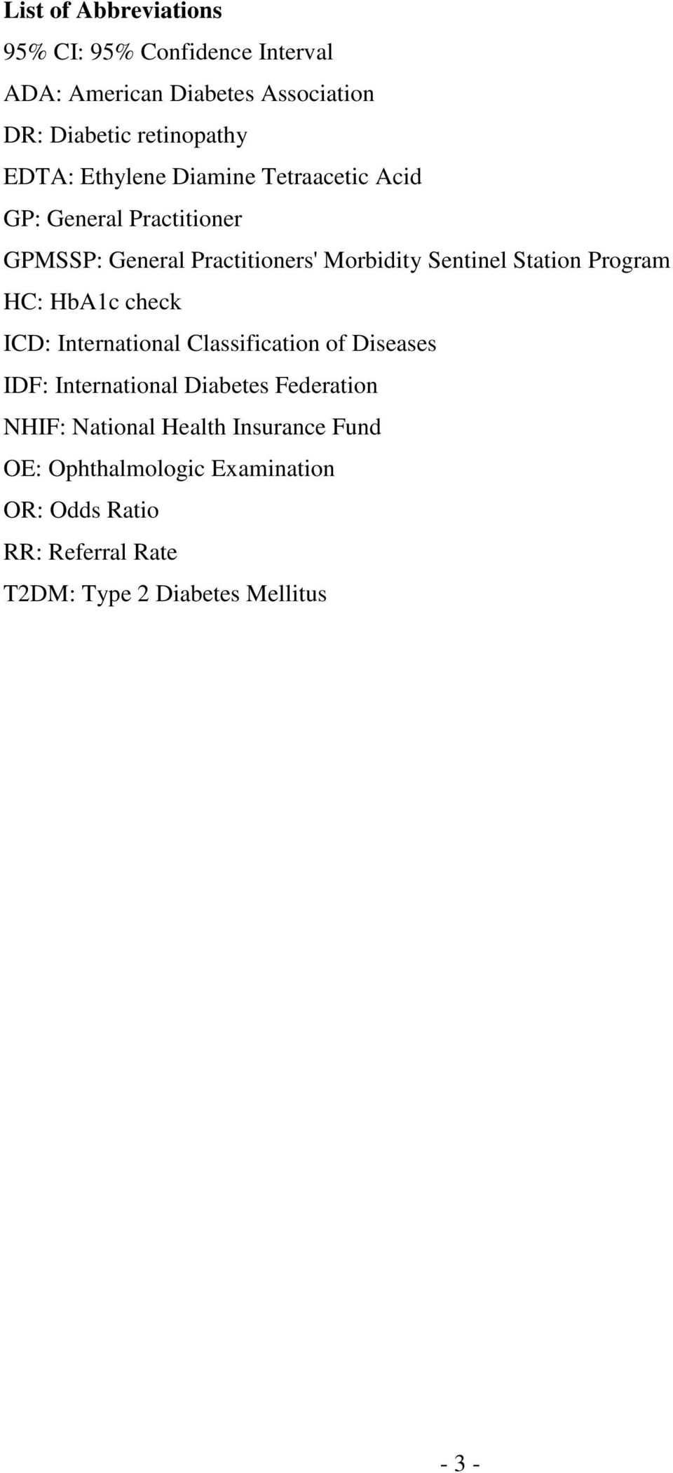 Program HC: HbA1c check ICD: International Classification of Diseases IDF: International Diabetes Federation NHIF: