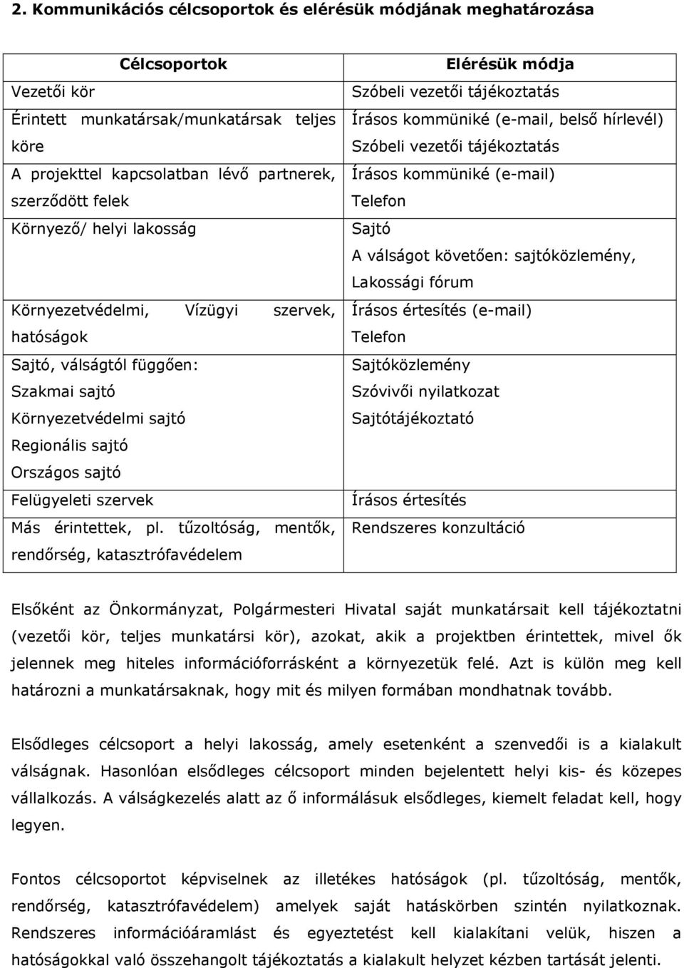 érintettek, pl.