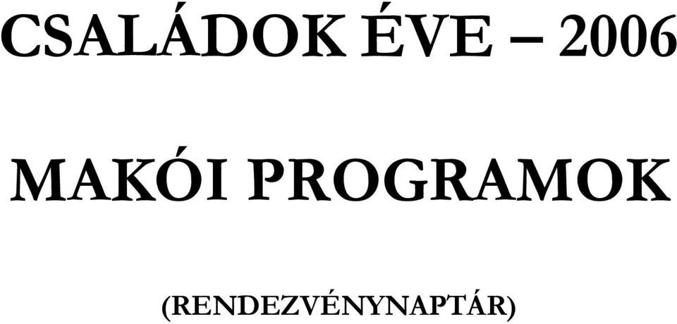 PROGRAMOK