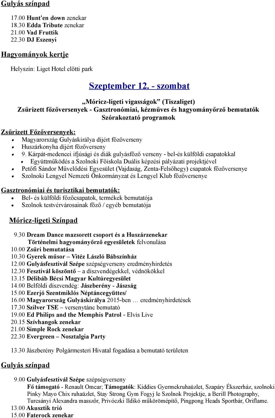díjért főzőverseny Huszárkonyha díjért főzőverseny 9.